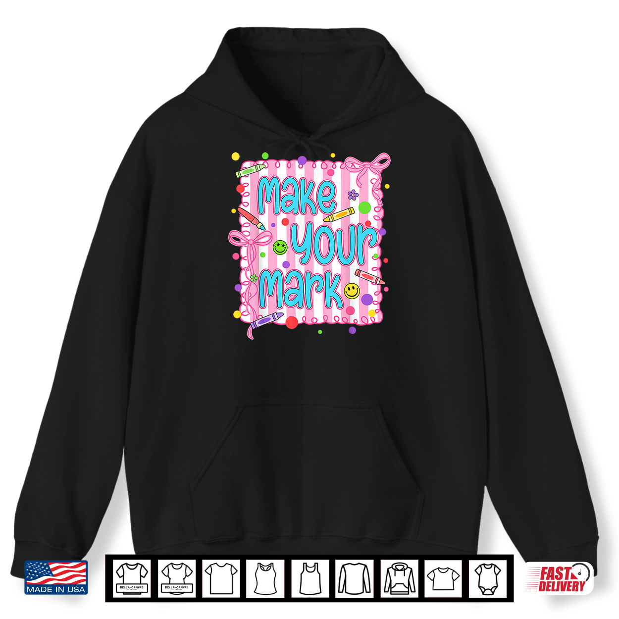 Make Your Mark Happy Dot Day 2026 Coquette Bow Teacher Student Shirt