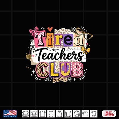 Design Tired Teacher Summer Club Teacher Summer Vacation Shirt