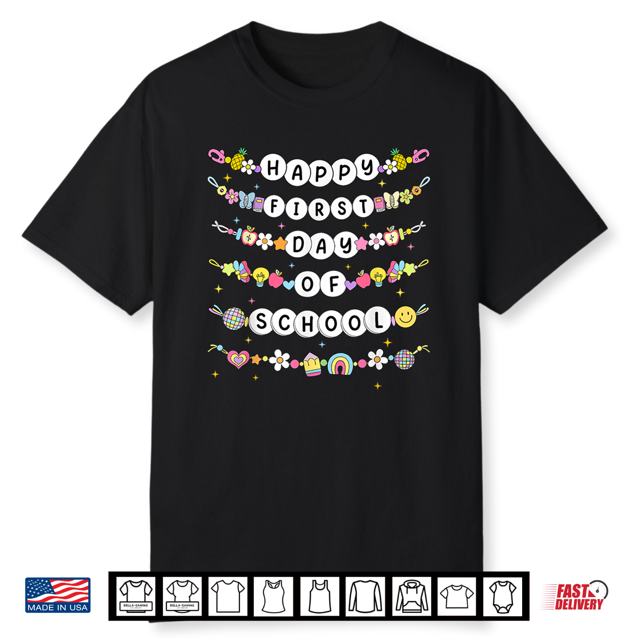 Welcome Back To School Bracelets 1St Day Of School Teacher Student Shirt
