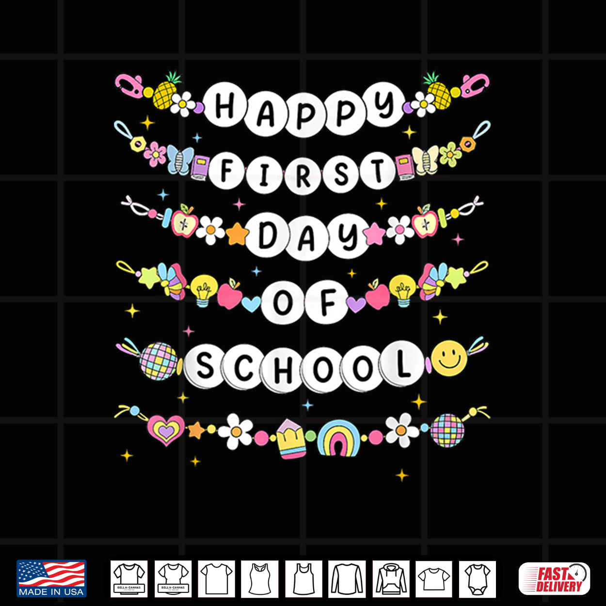 Welcome Back To School Bracelets 1St Day Of School Teacher Student Shirt