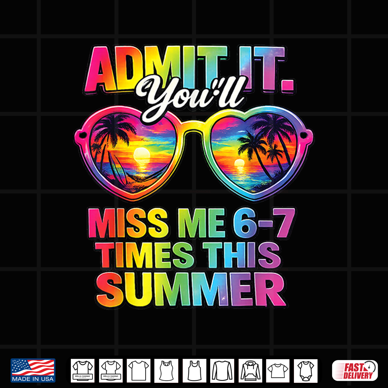 Admit It You’Ll Miss Me 6 7 Times This Summer Teacher Student Shirt