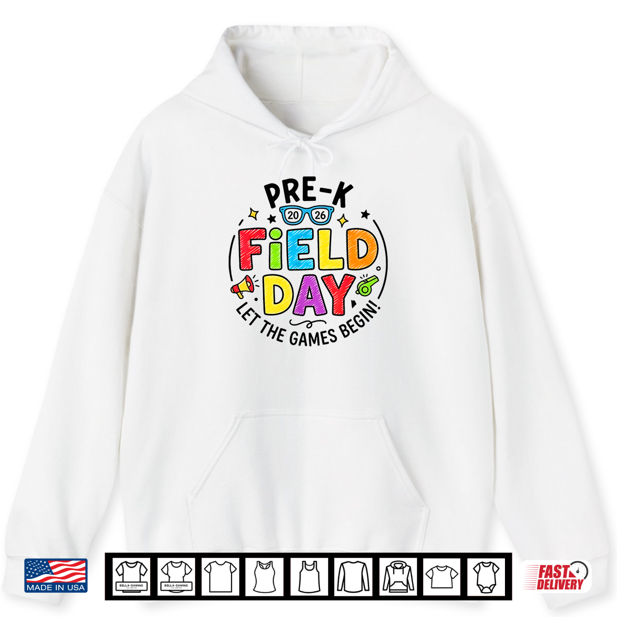 Pre K Field Day 2026 Let The Games Begin Teacher Student Shirt