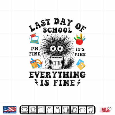 Teachers Last Day Of School Funny Black Cat I Survived Retro Shirt 4 Design Teachers Last Day Of School Funny Black Cat I Survived Retro Shirt