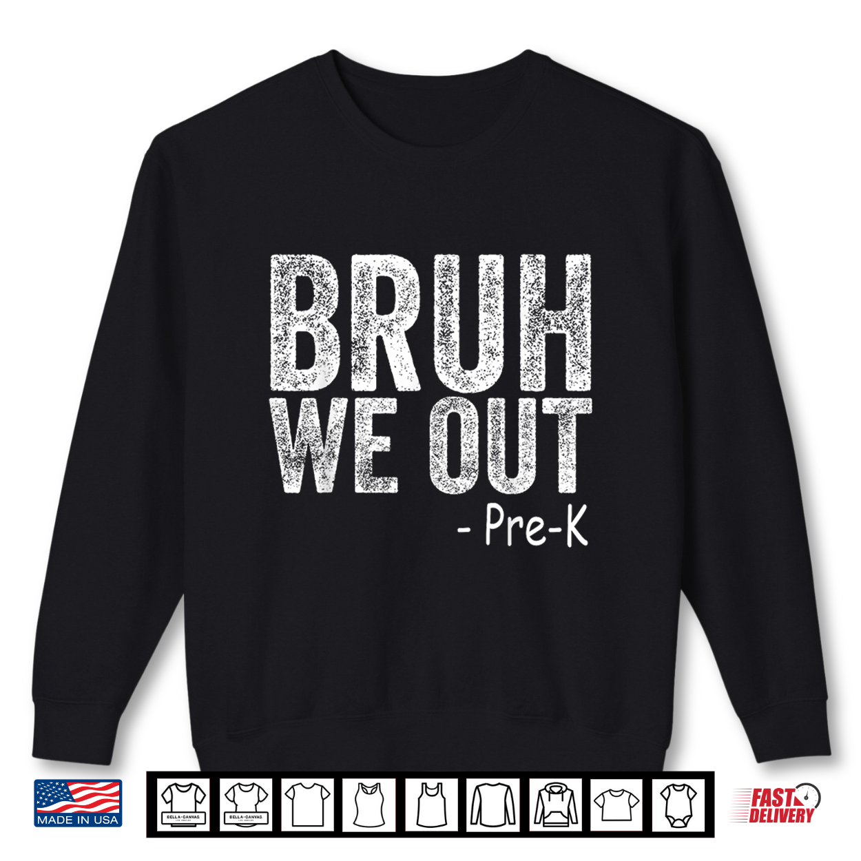 Bruh We Out Prek Grade Graduation Class Of 2026 Shirt