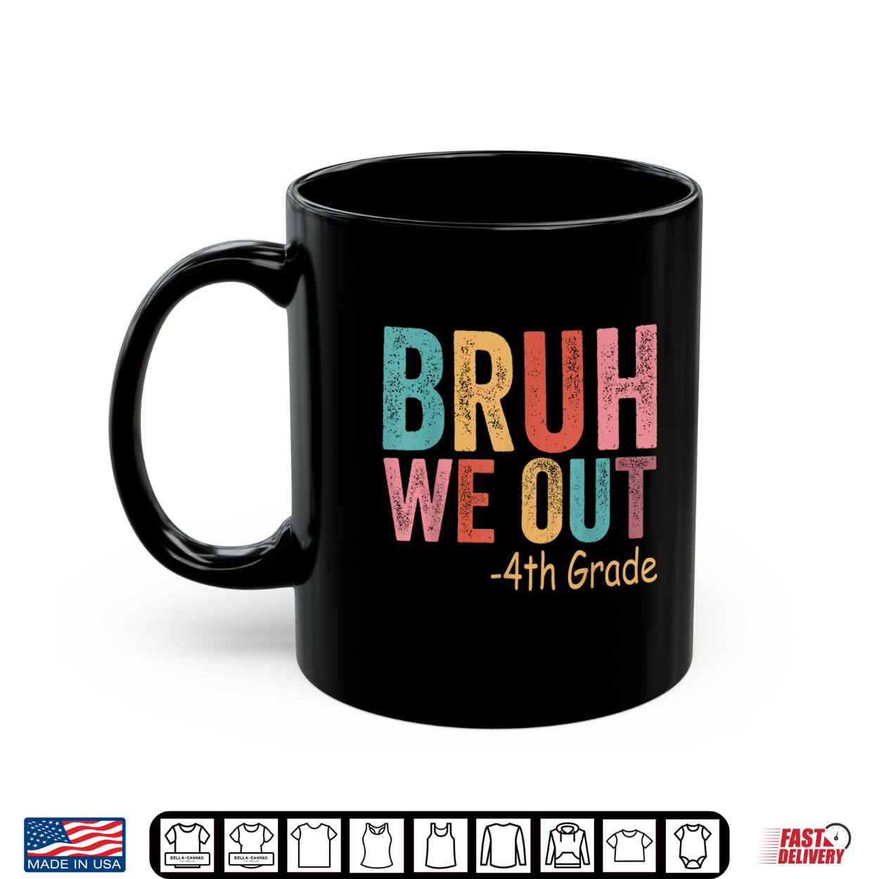 Bruh We Out 4Th Grader Fourth Grade Graduation Class Of 2026 Shirt