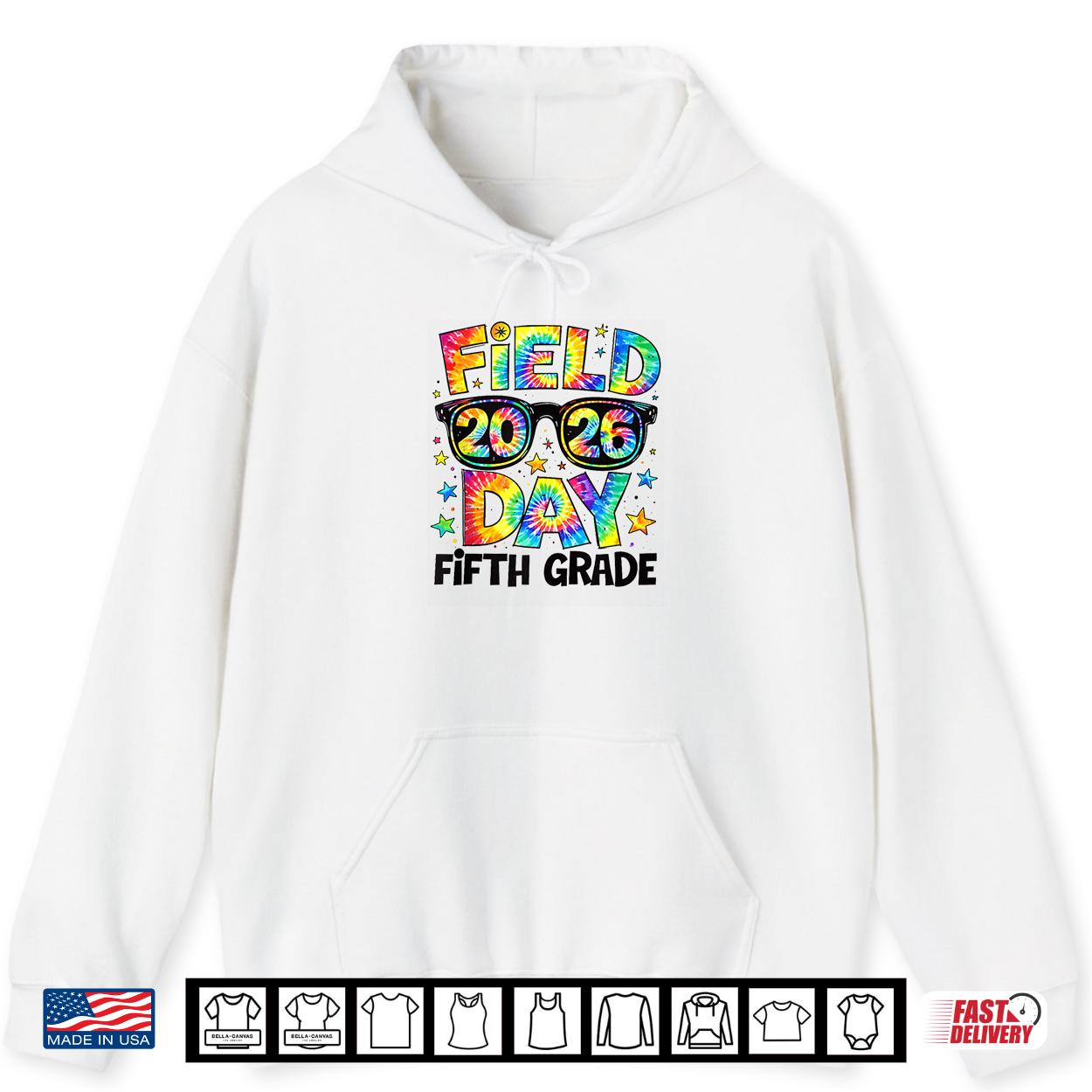 Field Day 2026 Fifth 5Th Grade Tie Dye Teacher Student Shirt Field Day 2026 Fifth 5Th Grade Tie Dye Teacher Student Shirt