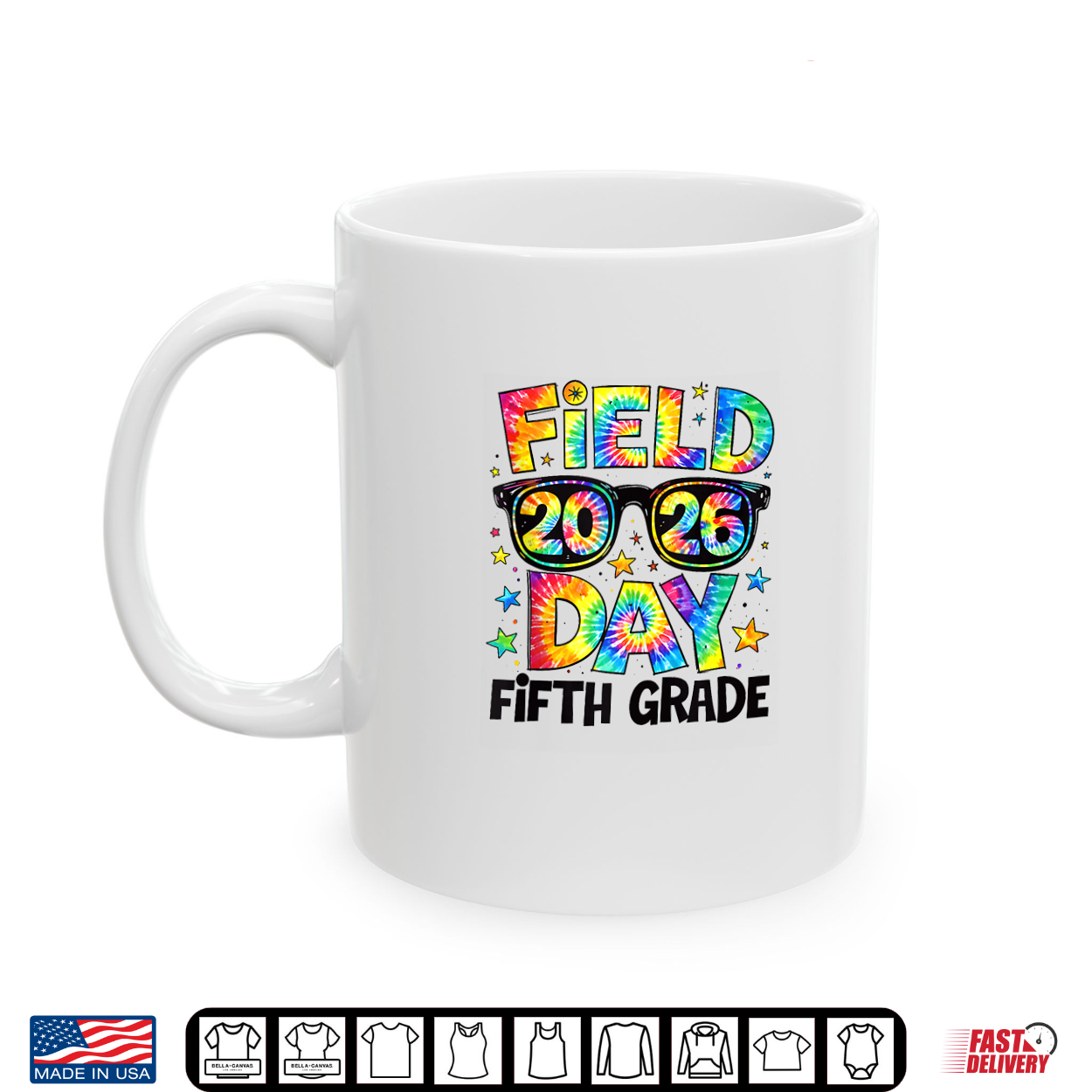 Field Day 2026 Fifth 5Th Grade Tie Dye Teacher Student Shirt Field Day 2026 Fifth 5Th Grade Tie Dye Teacher Student Shirt