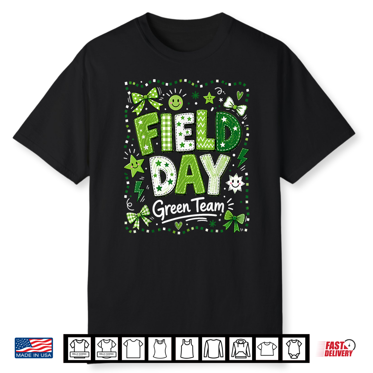 Field Day Green Team Student Teacher Field Day Games Shirt Field Day Green Team Student Teacher Field Day Games Shirt