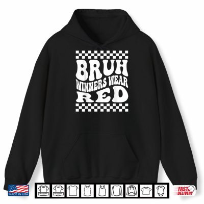 Hoodie Funny Field Day Red Team Spirit Bruh Winners Wear Red Shirt