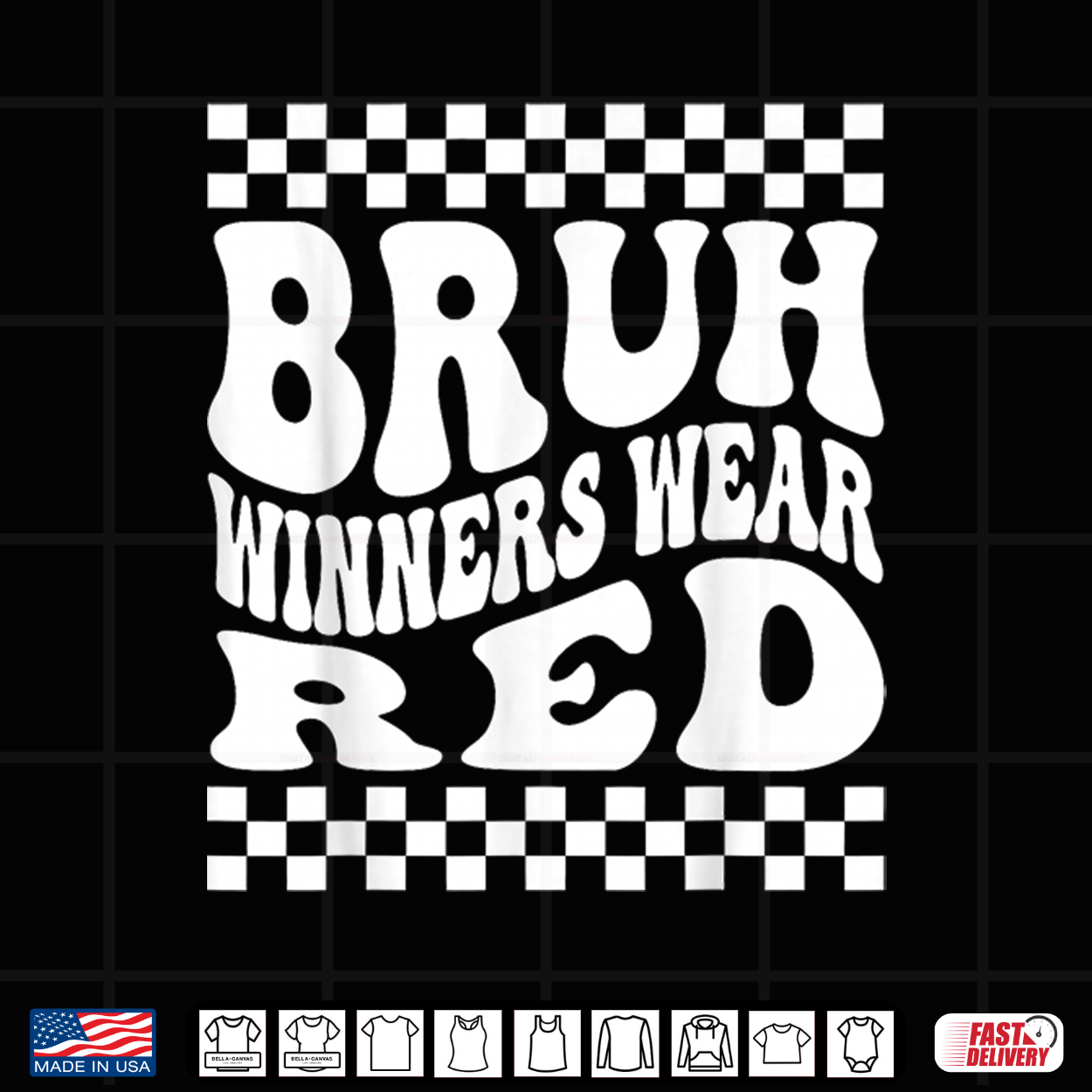 Funny Field Day Red Team Spirit Bruh Winners Wear Red Shirt