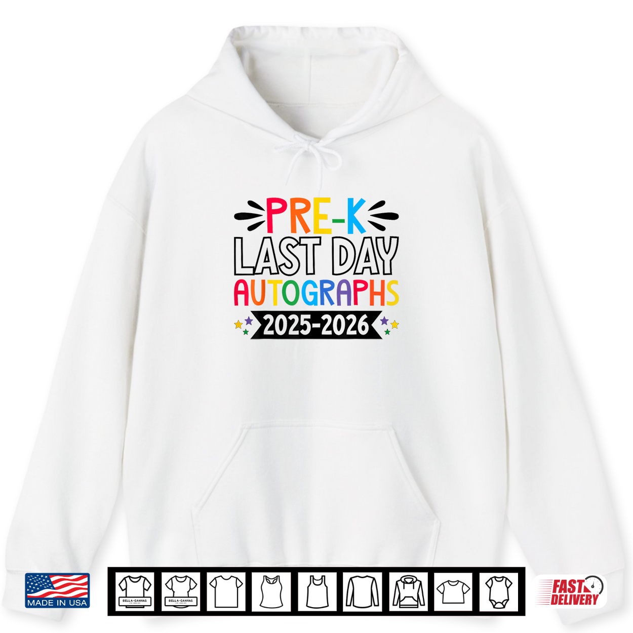 Last Day Of School Autographs 2025 2026 Prek Graduation Shirt