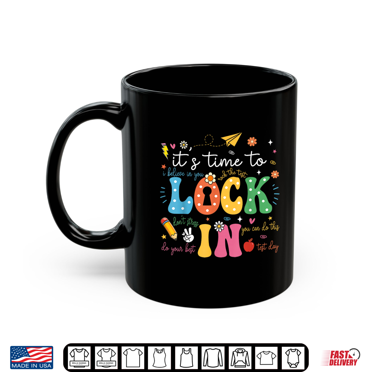 Time To Lock In Test Day State Testing Day Teacher Student Shirt