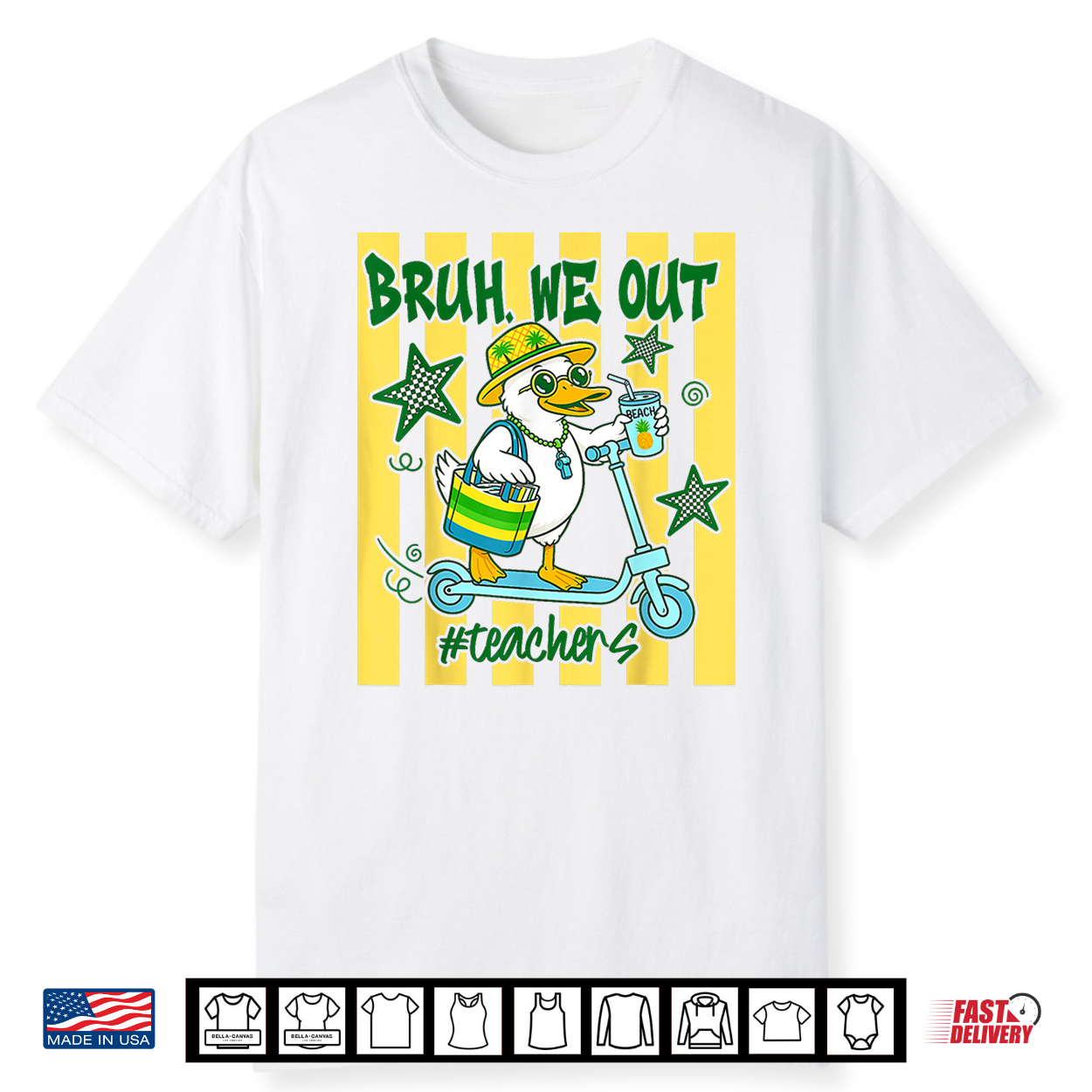 Bruh We Out Teachers Last Day Of School Goose Teacher Shirt