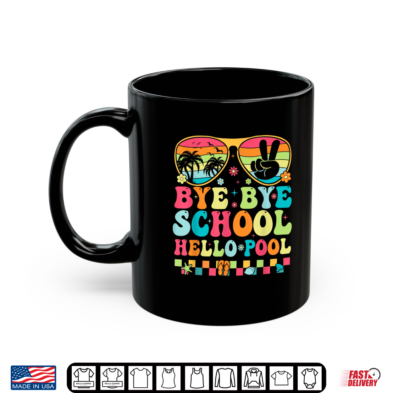 Bye Bye School Hello Pool Last Day Of School Teacher Student Shirt