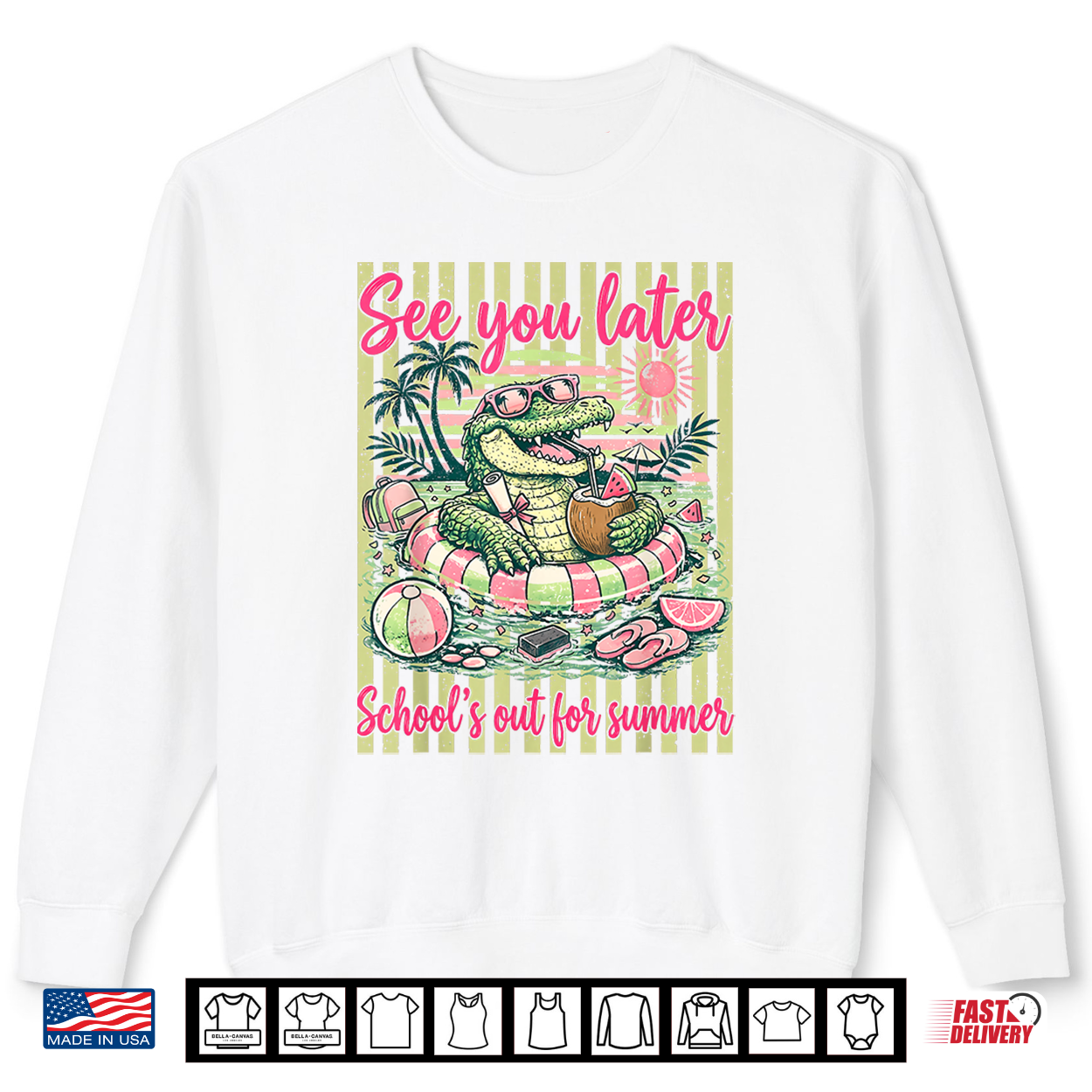 Last Day Of Schools Out For Summer See You Later Gator Shirt