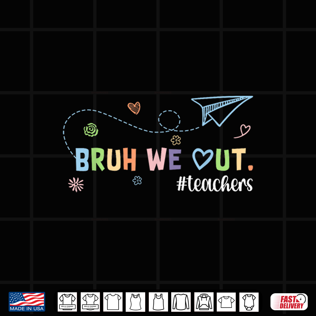 Retro Last Day Of School End Of School Bruh We Out Teachers Shirt