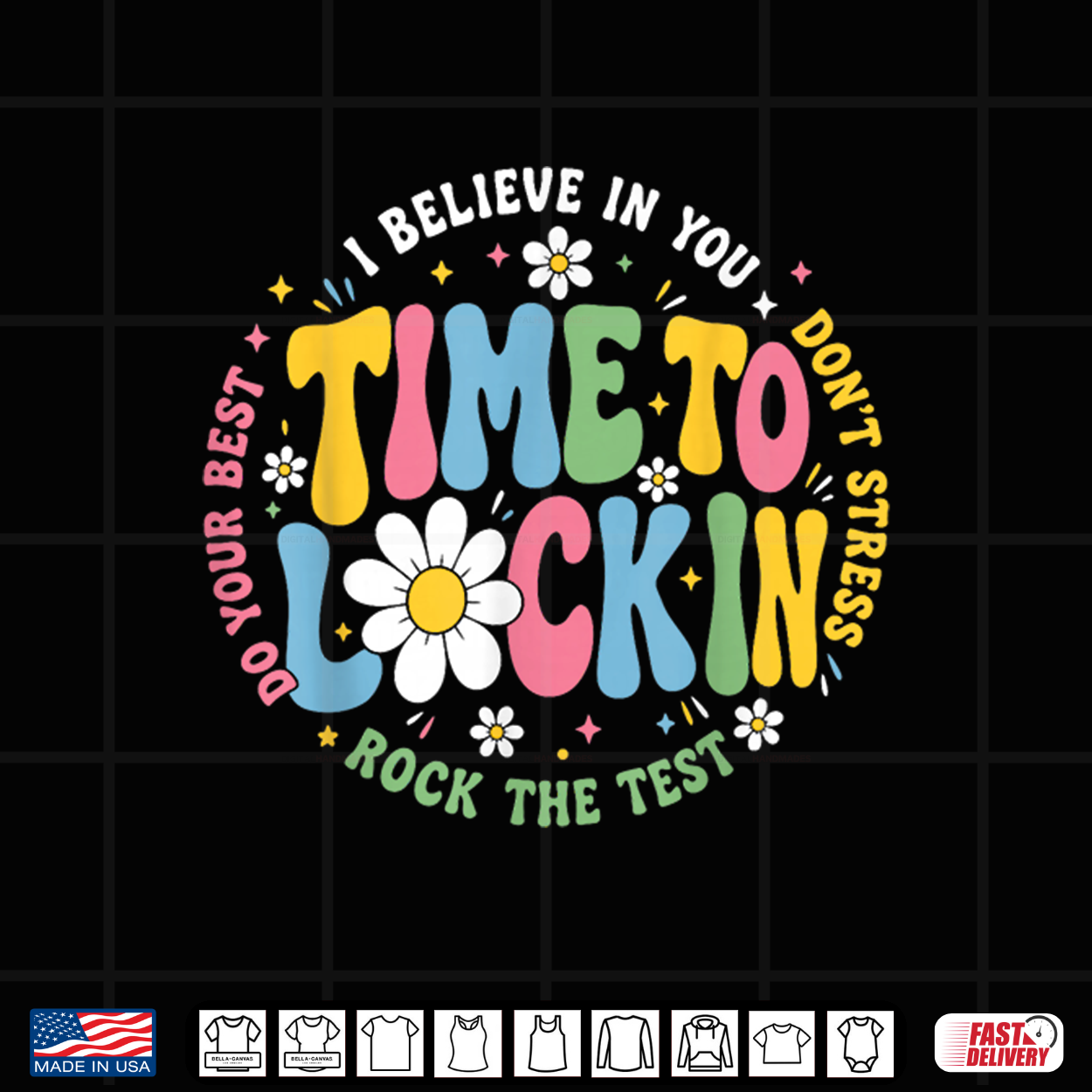 Time To Lock In Test Day Student Teacher Shirt