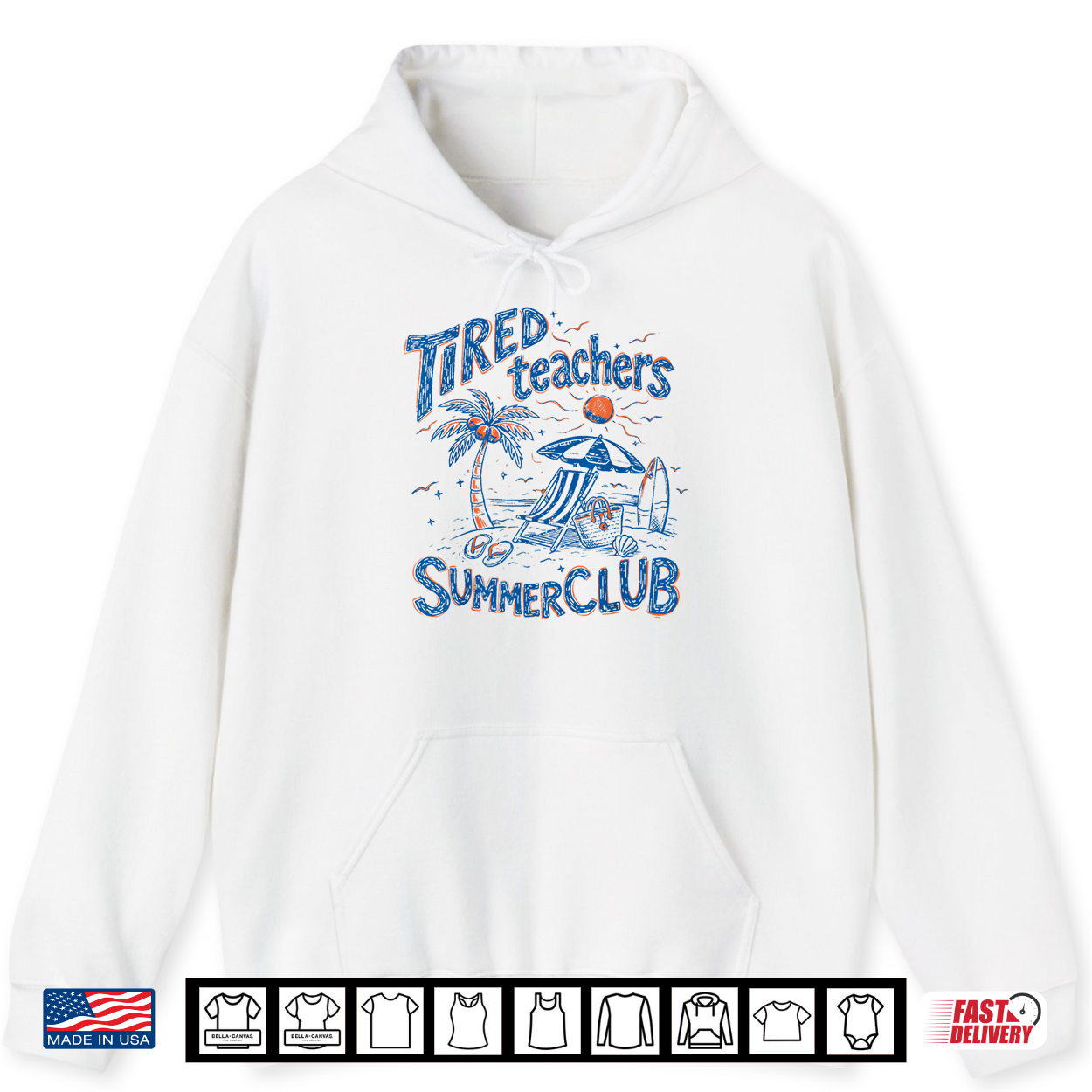 Tired Teacher Summer Club Last Day Of School End Of Year Shirt