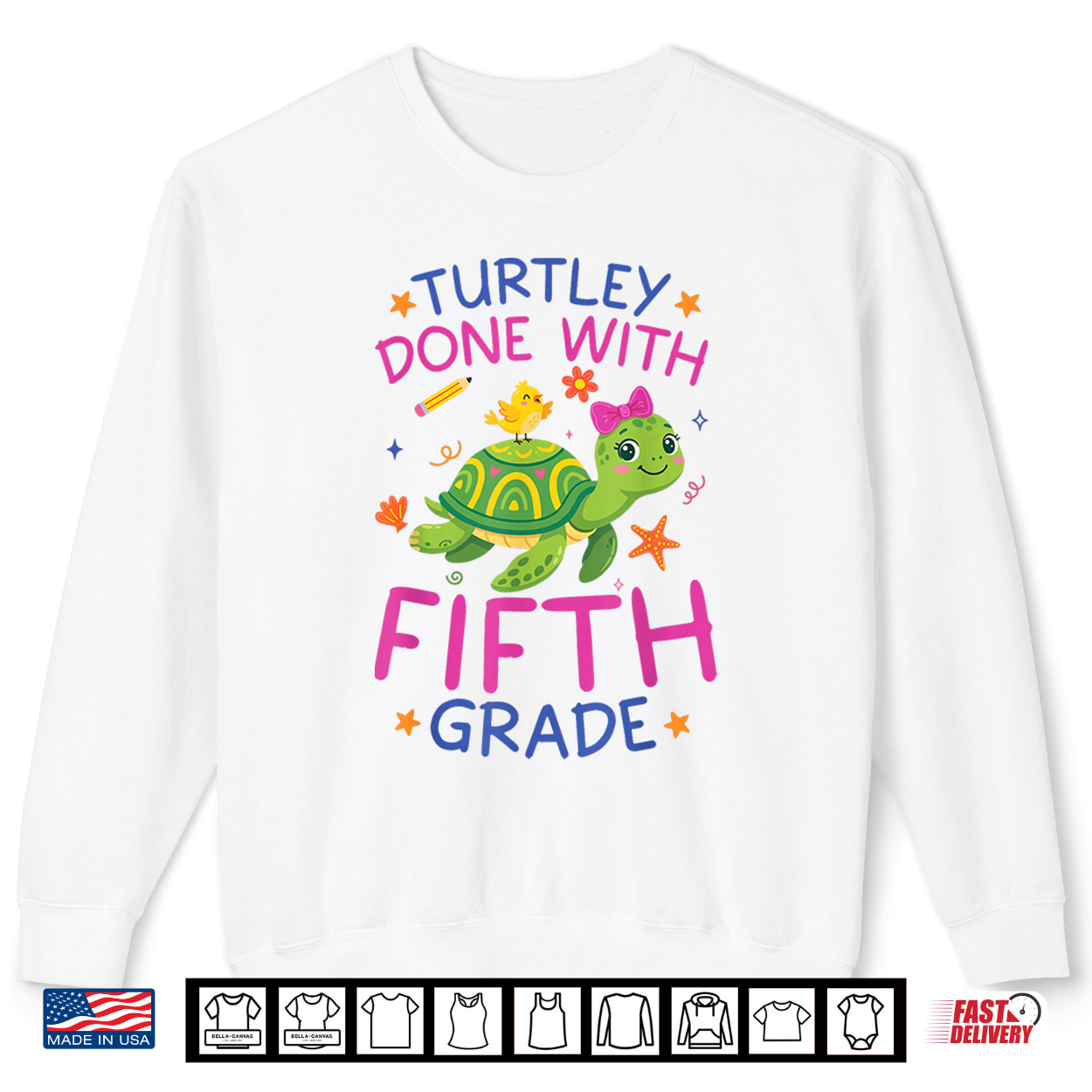 Turtley Done With Fifth Grade Last Day Of School Teacher Shirt