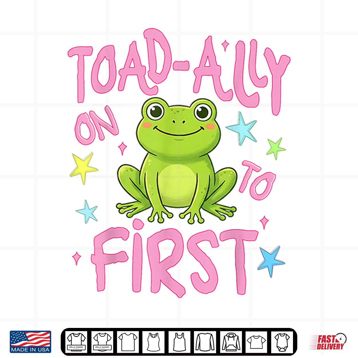 Toad Ally On To First Grade Last Day Of School Teacher Student Shirt