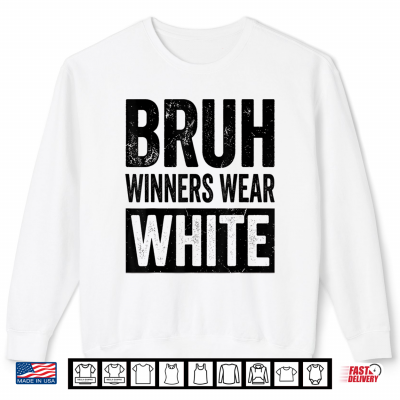 Sweatshirt White Field Day Team Spirit Bruh Winners Wear White Shirt