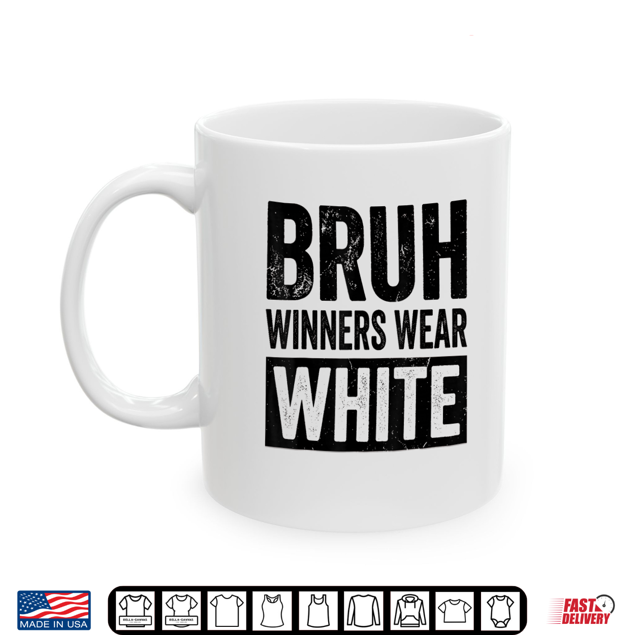White Field Day Team Spirit Bruh Winners Wear White Shirt