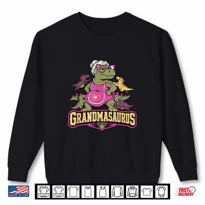 Grandmasaurus Fun Dinosaur Grandma With Little Dinos Shirt 2 Sweatshirt Grandmasaurus Fun Dinosaur Grandma With Little Dinos Shirt