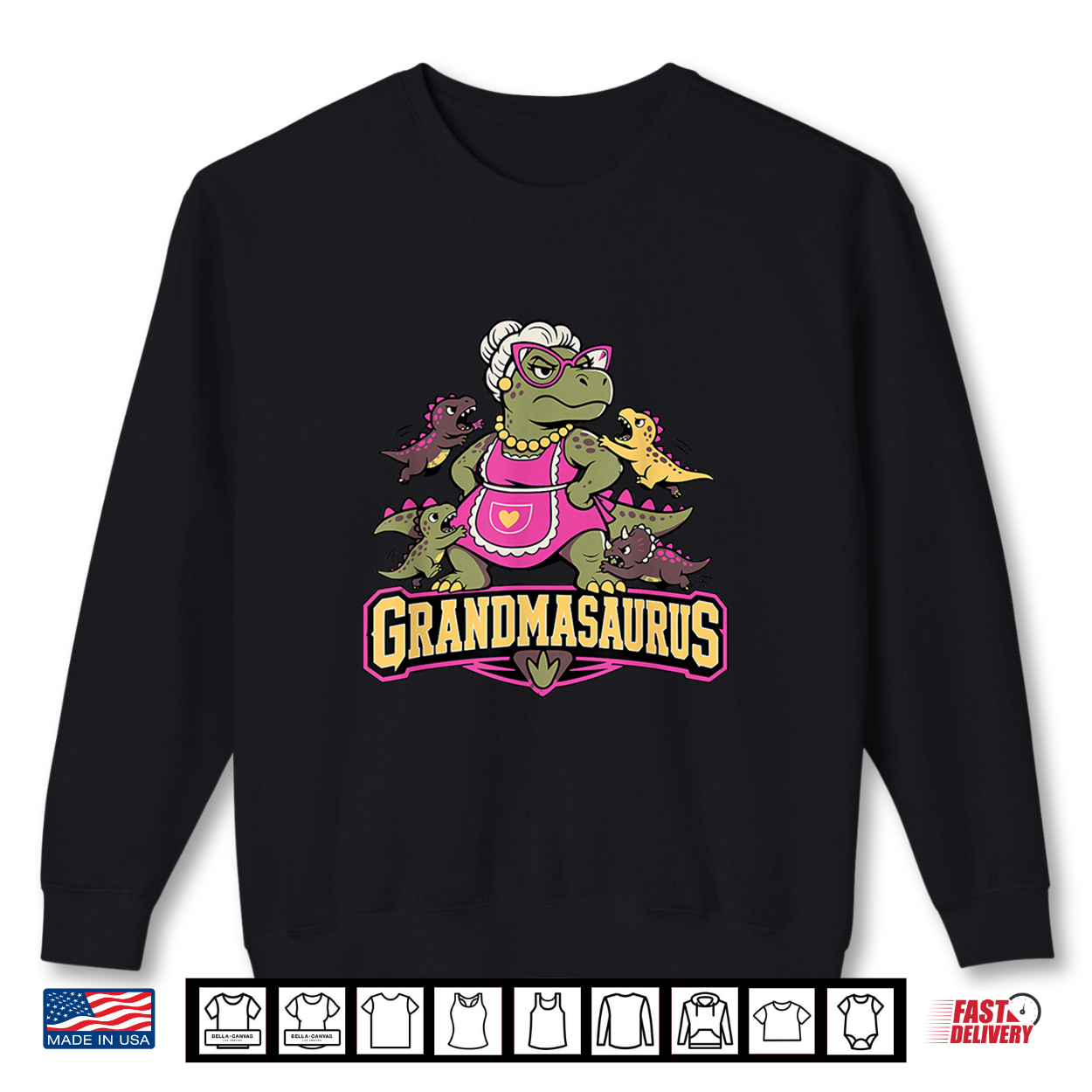 Grandmasaurus Fun Dinosaur Grandma With Little Dinos Shirt Grandmasaurus Fun Dinosaur Grandma With Little Dinos Shirt