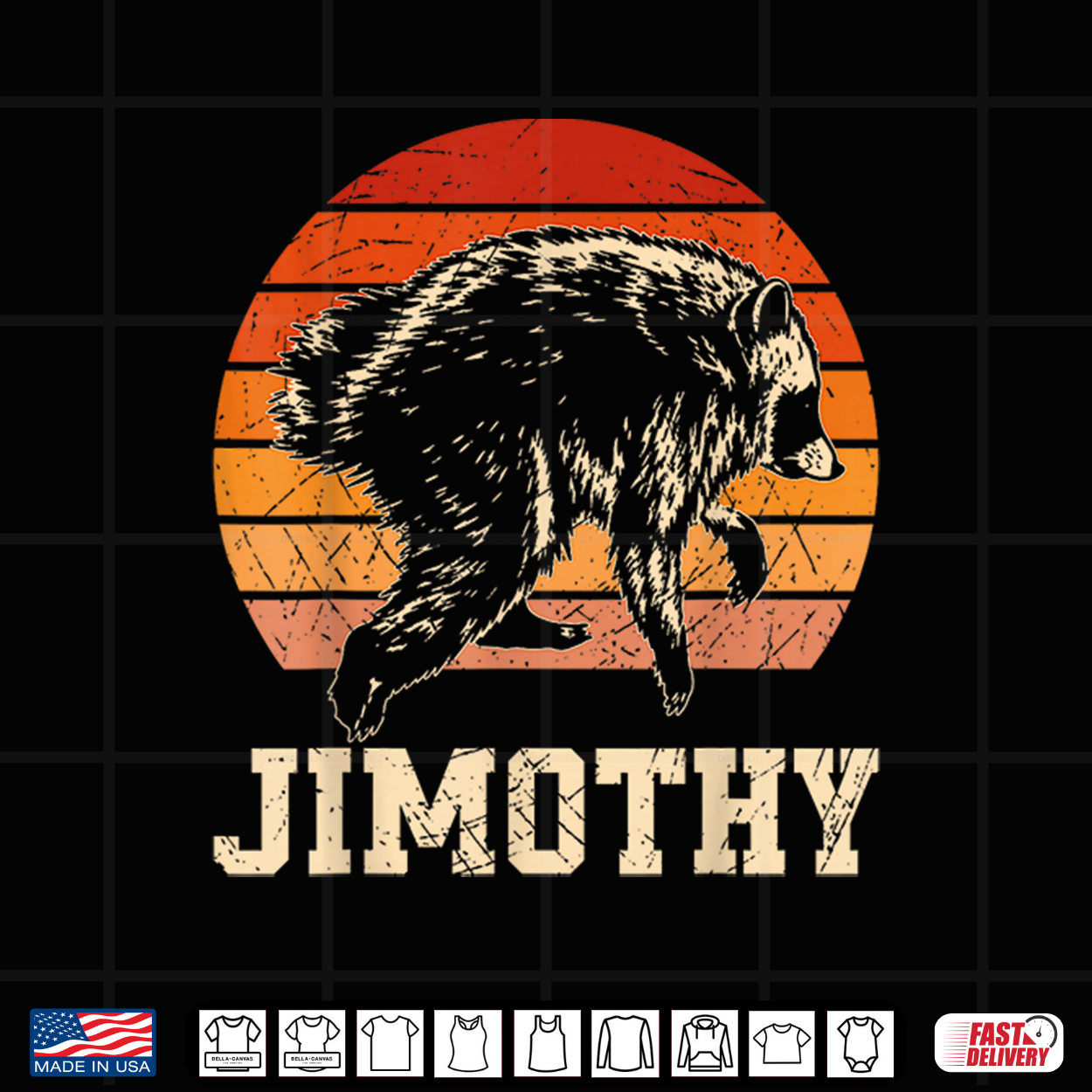 Jimothy Raccoon Retro Meme Seattle Trash Panda Animal Shirt Jimothy Raccoon Retro Meme Seattle Trash Panda Animal Shirt