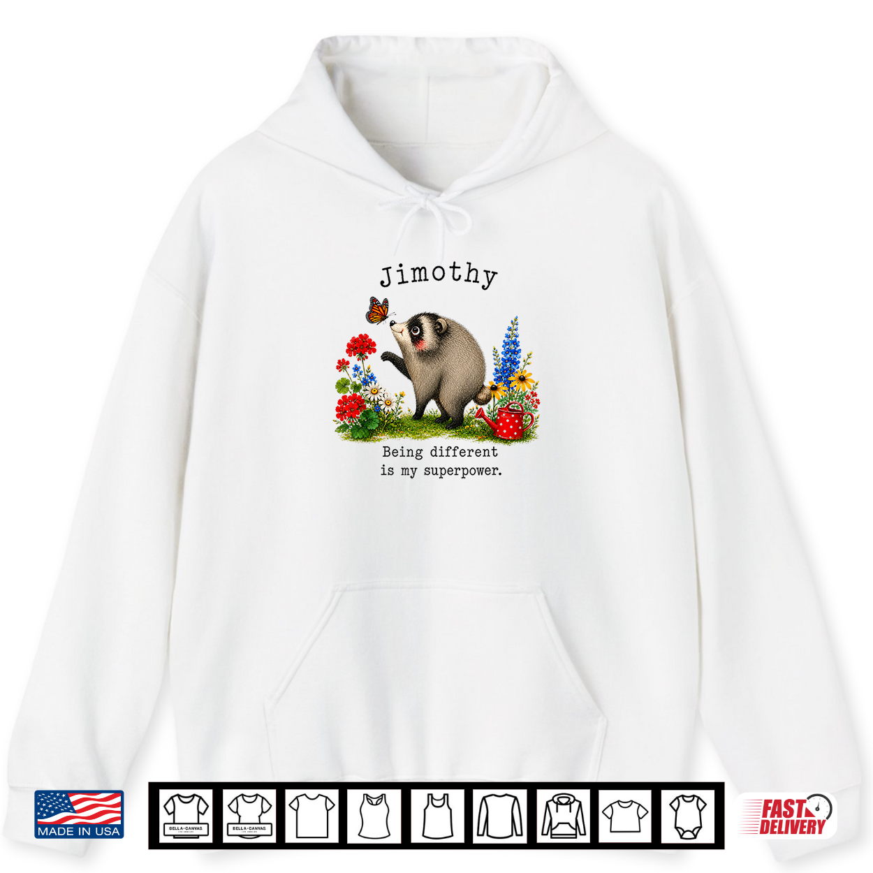 Jimothy Opossum Being Different Is My Superpower Shirt Jimothy Opossum Being Different Is My Superpower Shirt