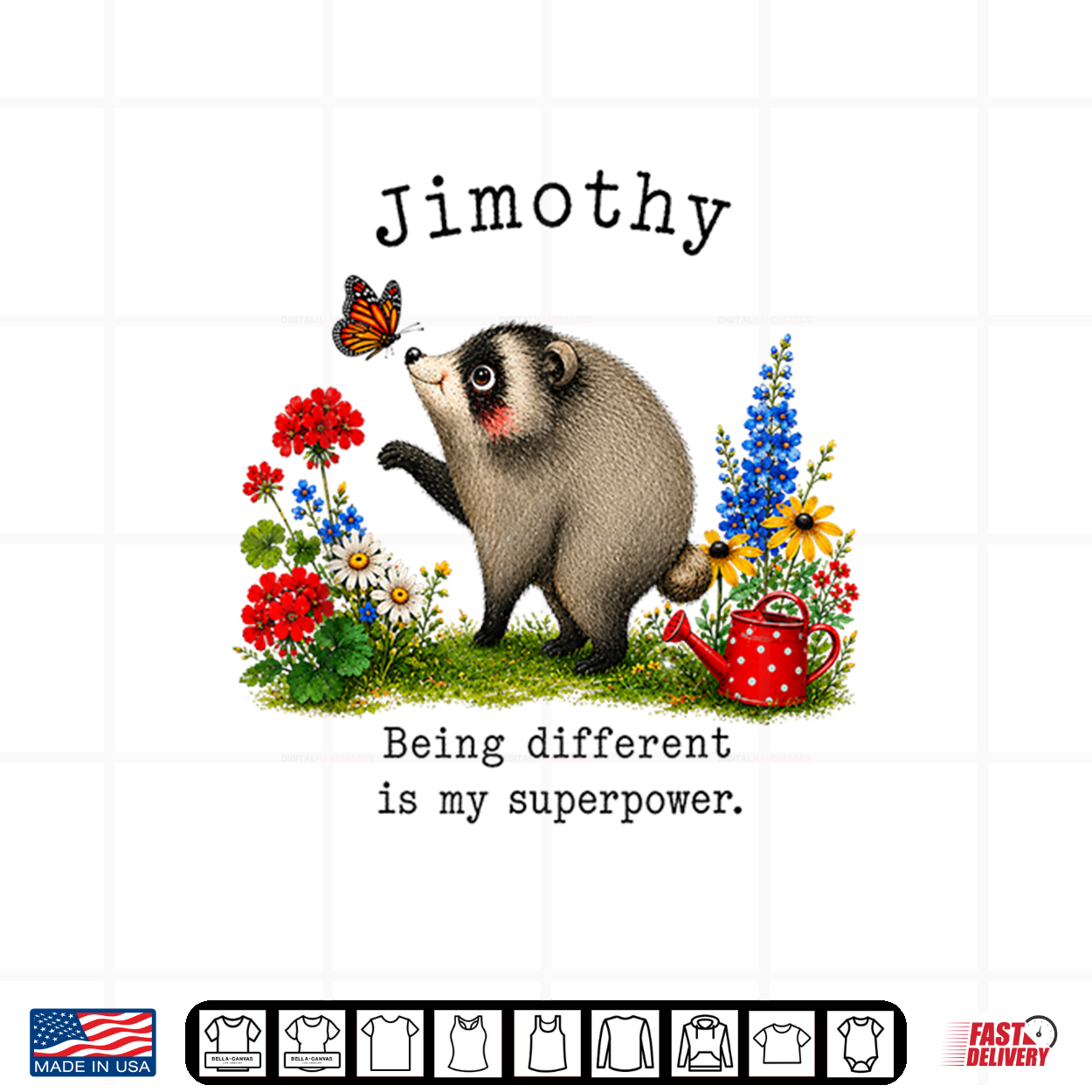 Jimothy Opossum Being Different Is My Superpower Shirt Jimothy Opossum Being Different Is My Superpower Shirt