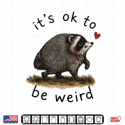 Design Its Ok To Be Weird Jimothy Raccoon Trend Shirt