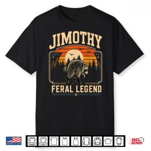 Retro Jimothy Raccoon Seattle Meme Feral Animal Shirt