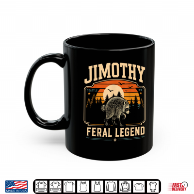 Mug Retro Jimothy Raccoon Seattle Meme Feral Animal Shirt
