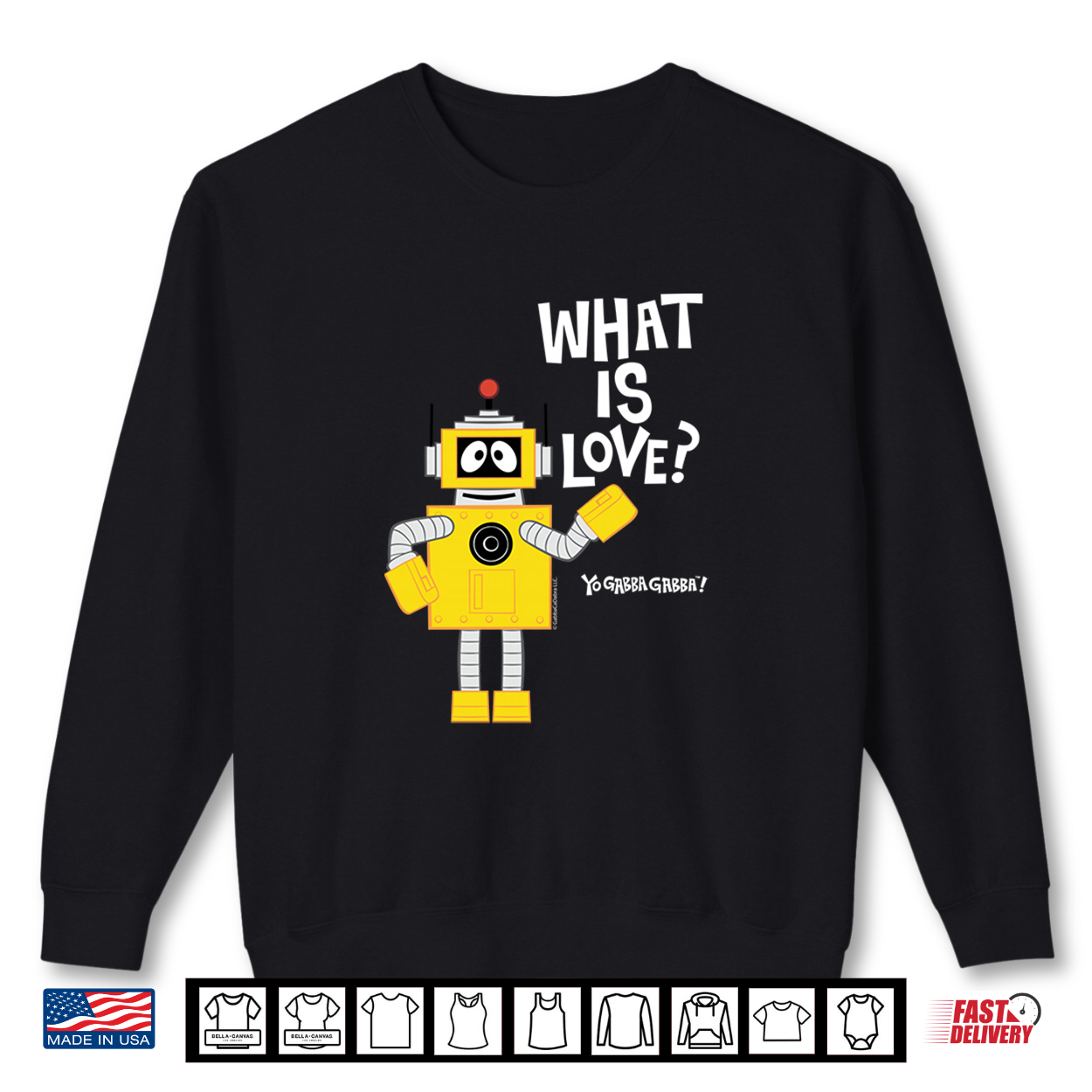Yo Gabba Gabba What Is Love Valentine’S Day Plex Shirt Yo Gabba Gabba What Is Love Valentine’S Day Plex Shirt