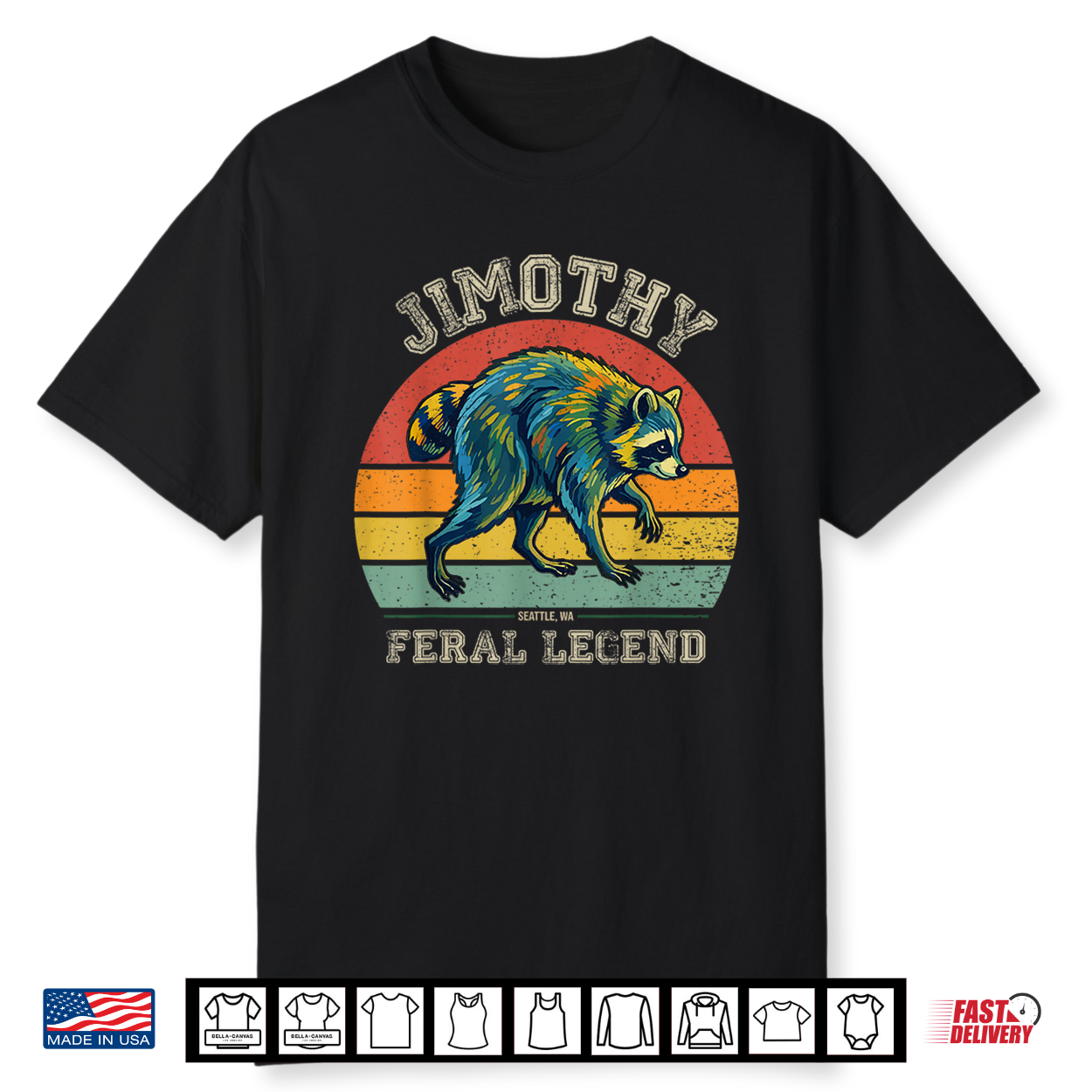 Vintage Jimothy Raccoon Feral Legend Meme Shirt