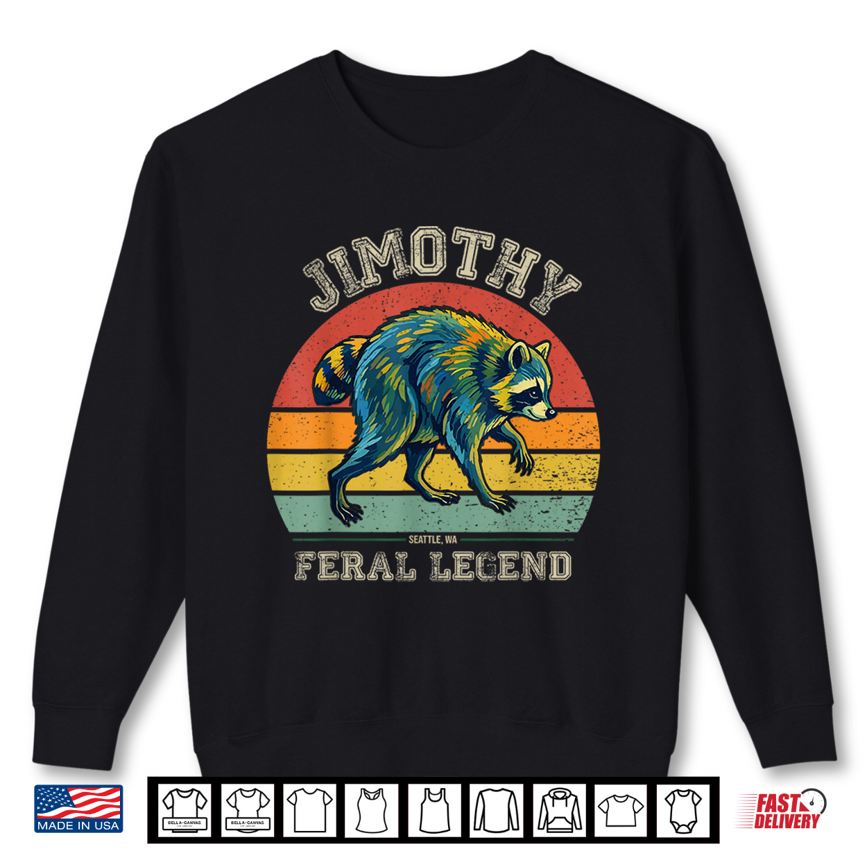 Vintage Jimothy Raccoon Feral Legend Meme Shirt