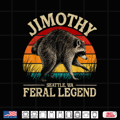 Design Vintage Jimothy Viral Raccoon Shirts Trash Panda Wildlife Shirt