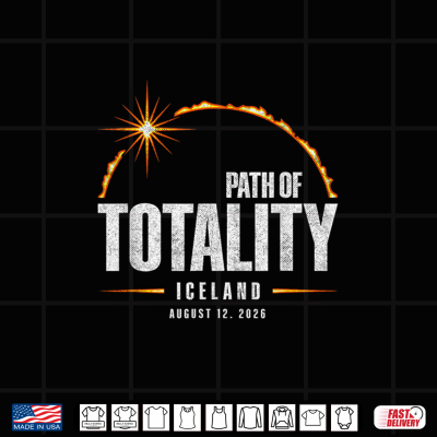 2026 Path Of Totality Souvenir Iceland Solar Eclipse Shirt 4 Design 2026 Path of Totality Souvenir Iceland Solar Eclipse Shirt