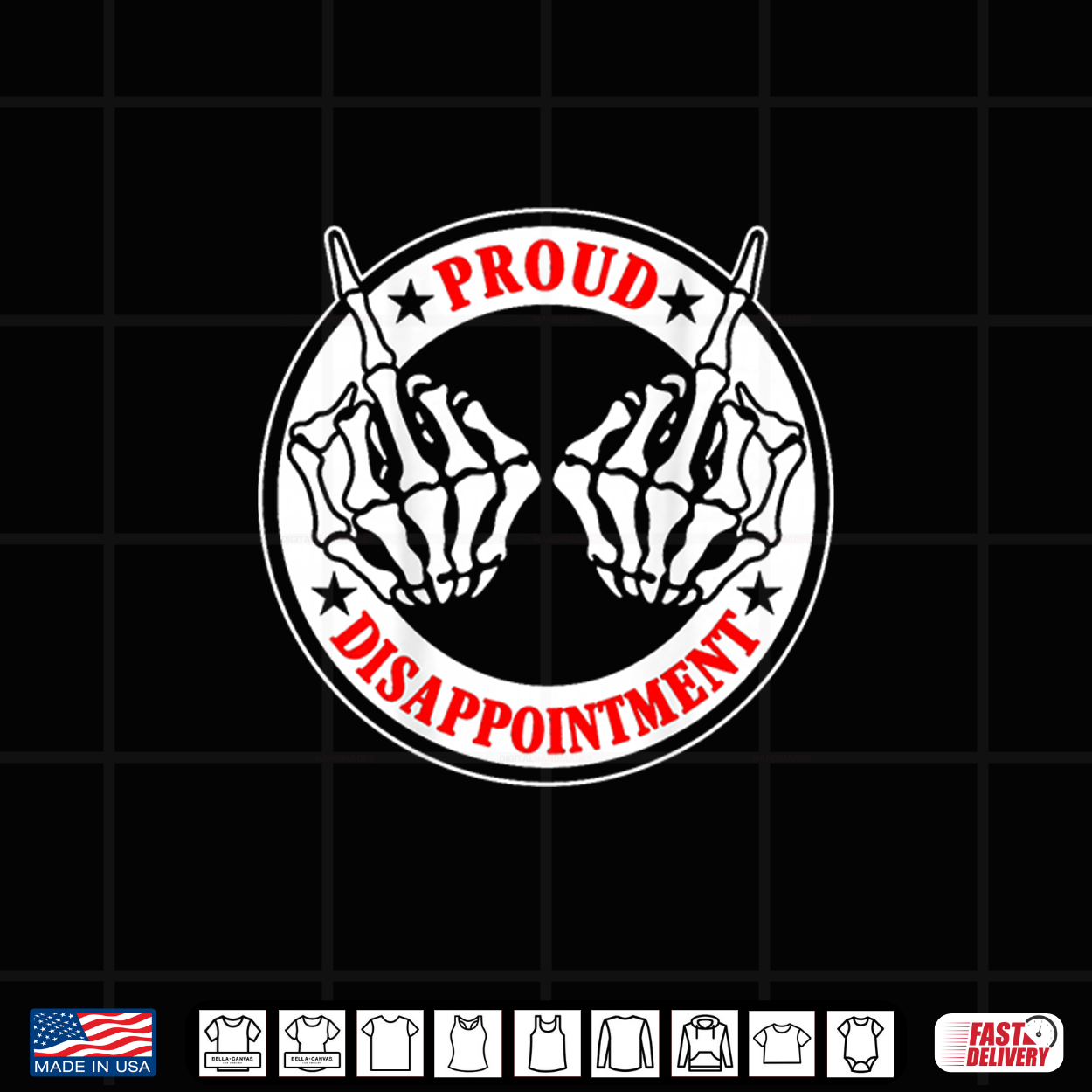 Proud Disappointment Skeleton Hands Sarcastic Humor Shirt Proud Disappointment Skeleton Hands Sarcastic Humor Shirt