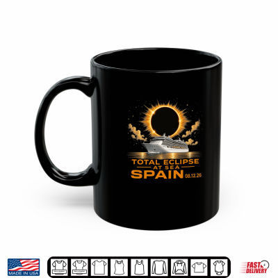 Mug Total Solar Eclipse Spain Sea 12 August 2026 Shirt