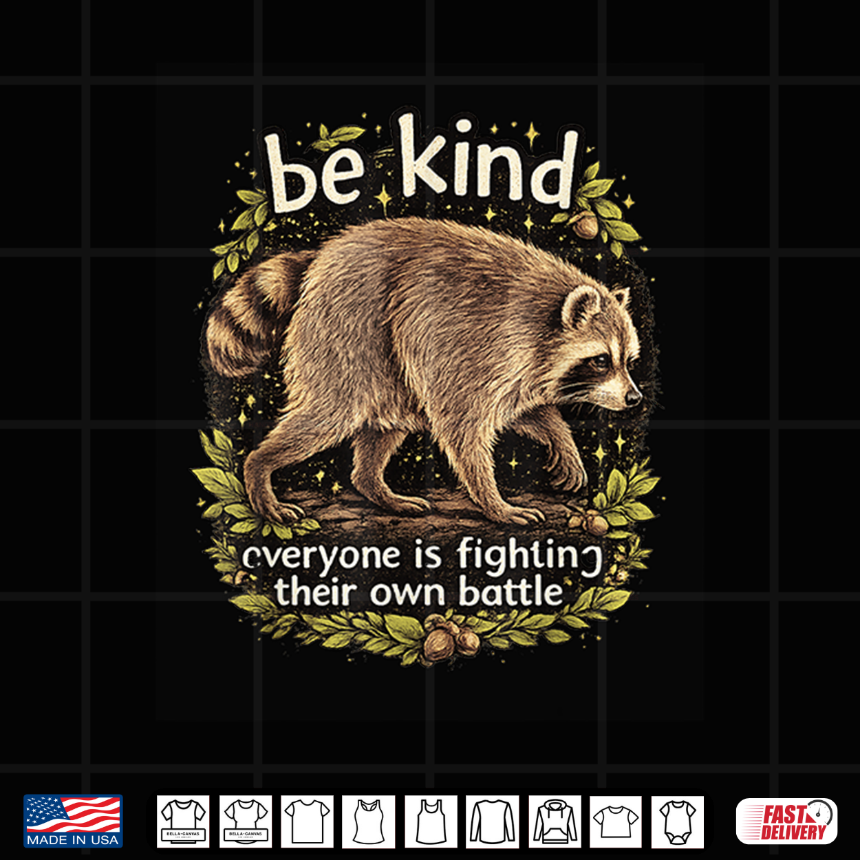 Be Kind Cute Raccoon Forest Friend Jimothy Joke Trash Shirt