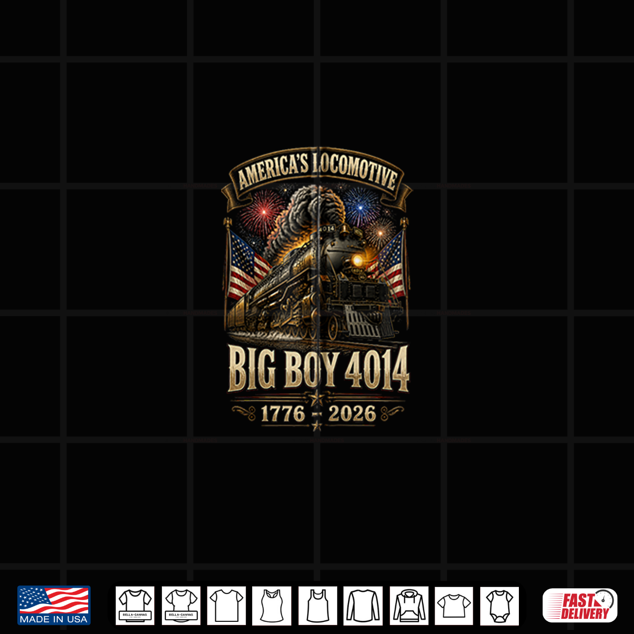 Big Boy 4014 America’S Locomotive Steam Train Us Flag Shirt Big Boy 4014 America’S Locomotive Steam Train Us Flag Shirt