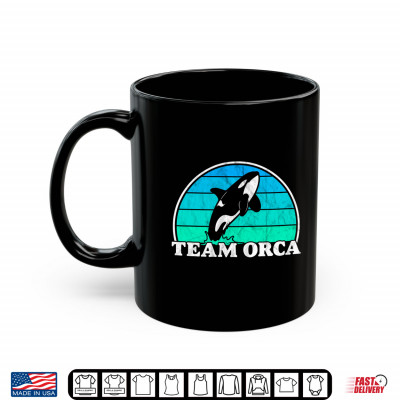 Mug Team Orca Whale Ocean Retro Sunset Shirt