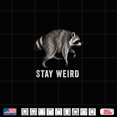 Design Stay Weird Funny Timothy Raccoon Team Jimothy Raccoon Meme Shirt