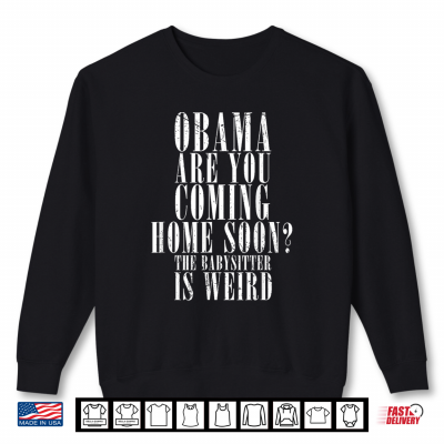 Sweatshirt The Babysitter Is Weird Humor Tees Vintage Shirt