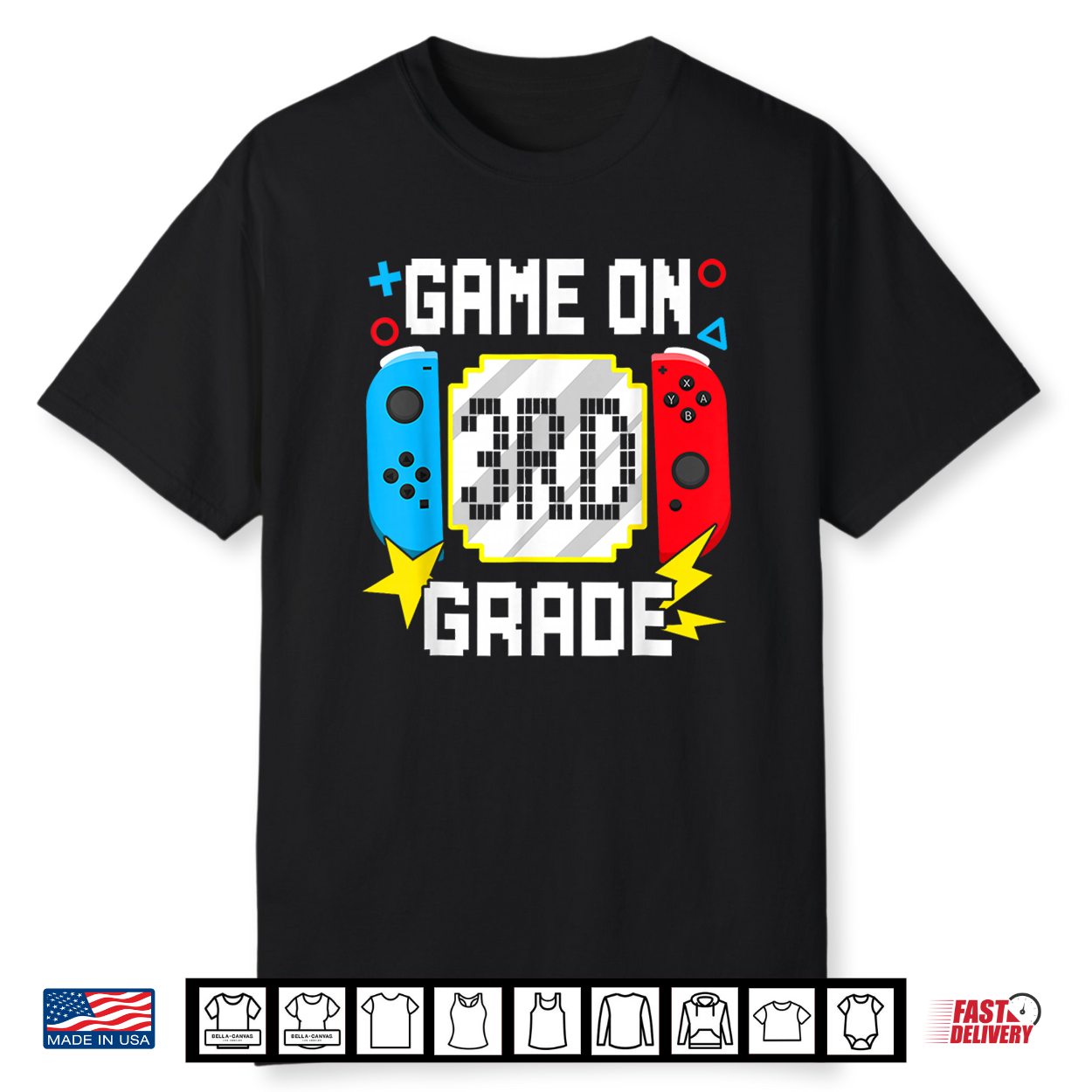 3Rd Grade For Boys Back To School First Day Of Third Grade Shirt