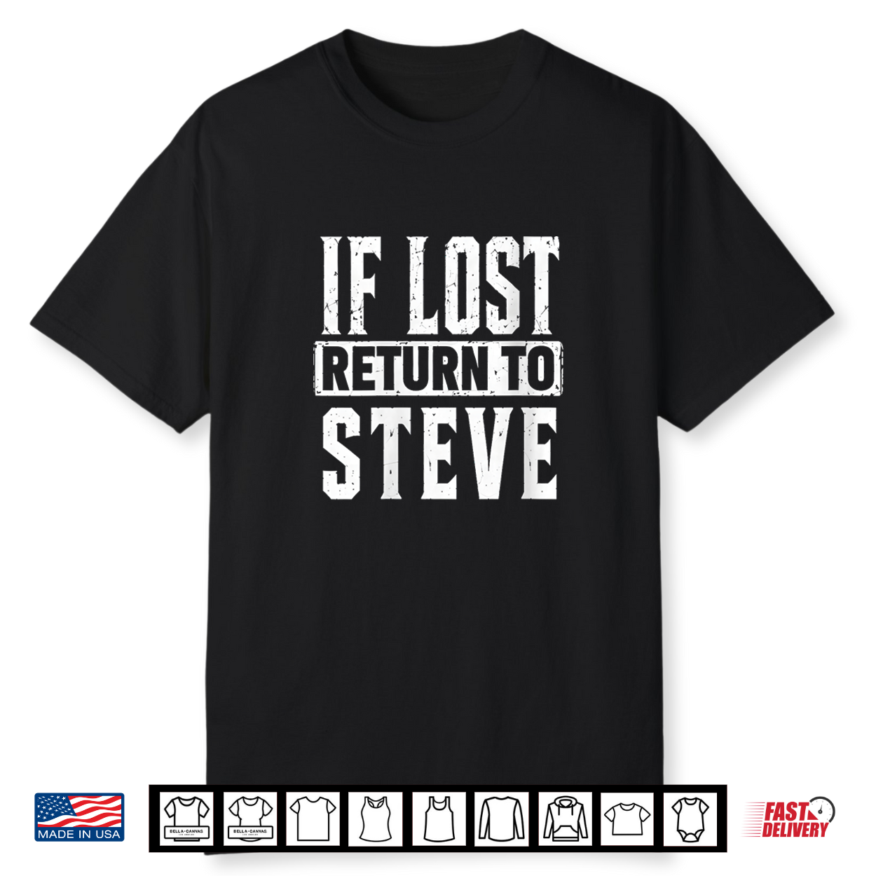 Funny If Lost Return To Steve Couple Matching Shirt
