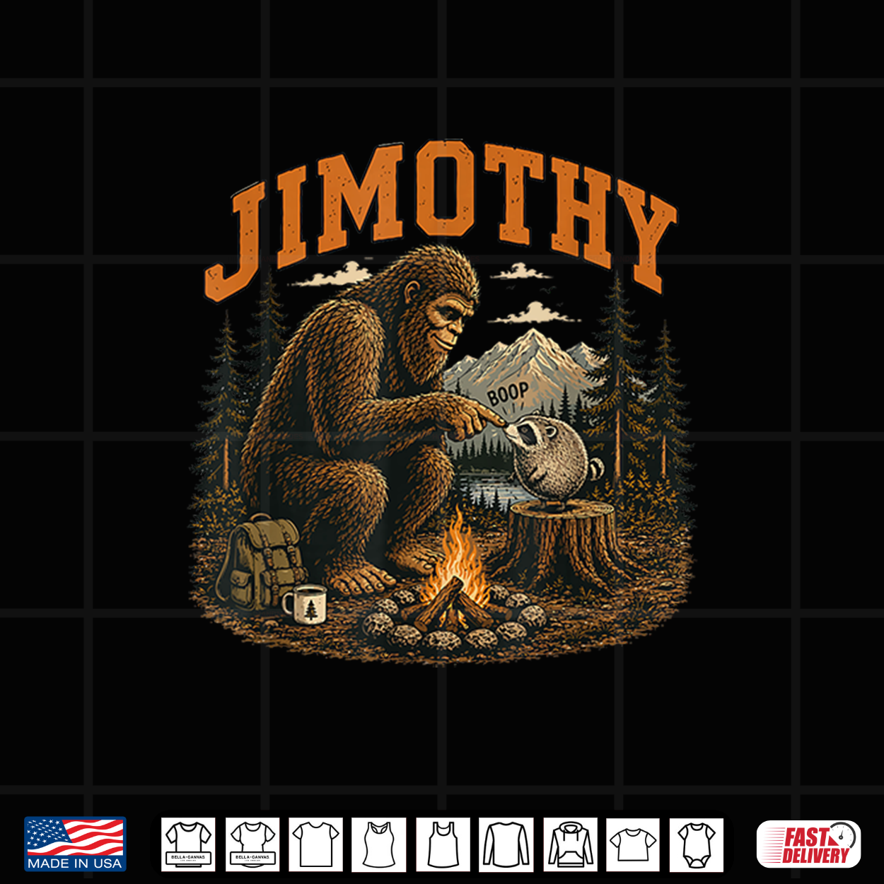 Jimothy Raccoon Jimothy Bigfoot Boop Pacific Northwest Hero Shirt Jimothy Raccoon Jimothy Bigfoot Boop Pacific Northwest Hero Shirt