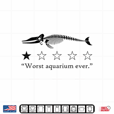 Worst Aquarium Ever Whale Skeleton Shirt 4 Design Worst Aquarium Ever Whale Skeleton Shirt